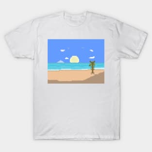 Beach V2 - Pixel Art T-Shirt